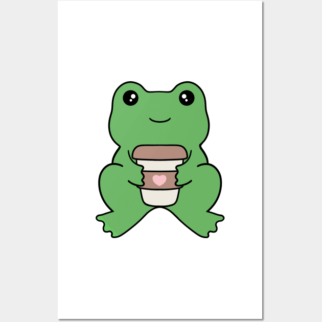 Frog Coffee Wall Art by BiscuitSnack